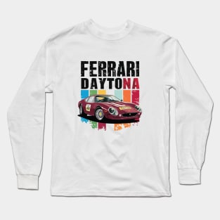 Ferrari daytona Vintage car Long Sleeve T-Shirt